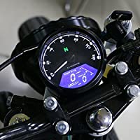 Tacómetro universal de señal LCD para motocicleta- de 12000 rpm- para 4 tiempos- 2-4 cilindros